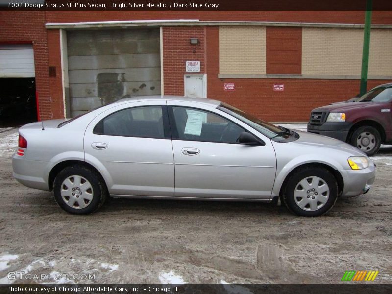 Bright Silver Metallic / Dark Slate Gray 2002 Dodge Stratus SE Plus Sedan