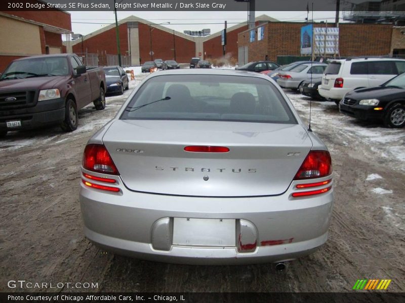 Bright Silver Metallic / Dark Slate Gray 2002 Dodge Stratus SE Plus Sedan
