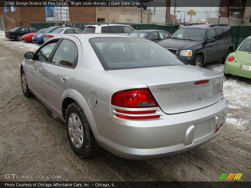 Bright Silver Metallic / Dark Slate Gray 2002 Dodge Stratus SE Plus Sedan