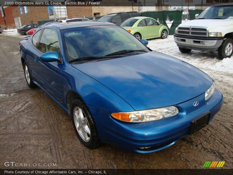 Electric Blue / Pewter 2000 Oldsmobile Alero GL Coupe