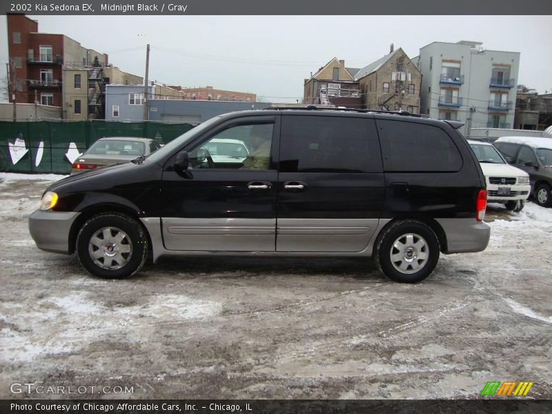 Midnight Black / Gray 2002 Kia Sedona EX