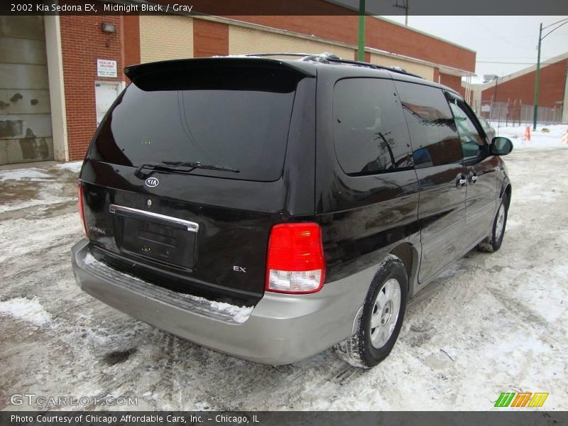 Midnight Black / Gray 2002 Kia Sedona EX