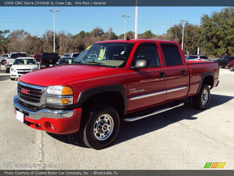 Fire Red / Neutral 2006 GMC Sierra 2500HD SL Crew Cab