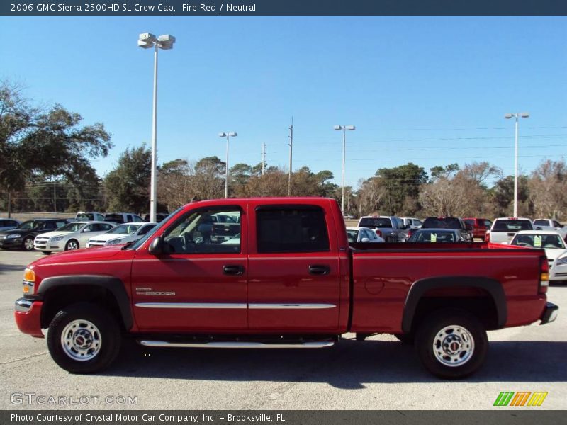 Fire Red / Neutral 2006 GMC Sierra 2500HD SL Crew Cab