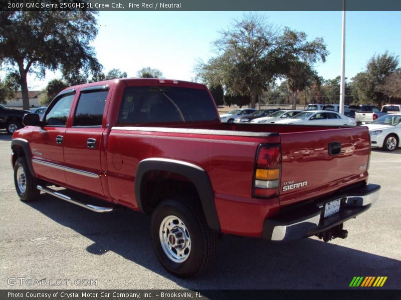 Fire Red / Neutral 2006 GMC Sierra 2500HD SL Crew Cab