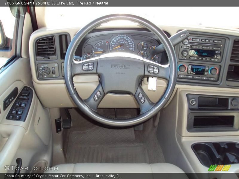 Fire Red / Neutral 2006 GMC Sierra 2500HD SL Crew Cab