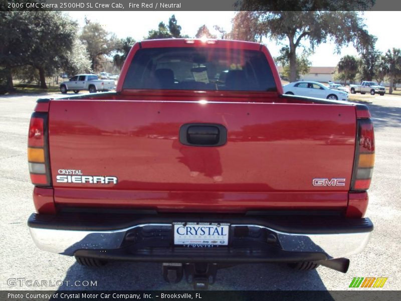 Fire Red / Neutral 2006 GMC Sierra 2500HD SL Crew Cab