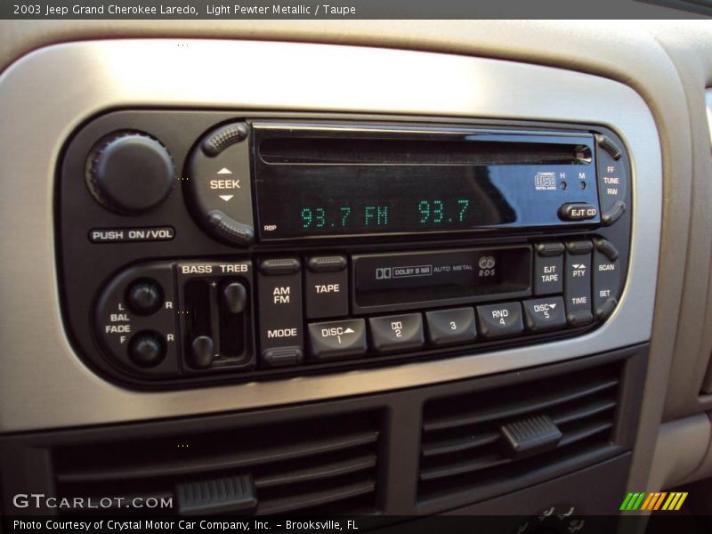 Light Pewter Metallic / Taupe 2003 Jeep Grand Cherokee Laredo