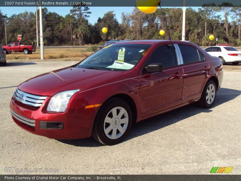 Redfire Metallic / Light Stone 2007 Ford Fusion S