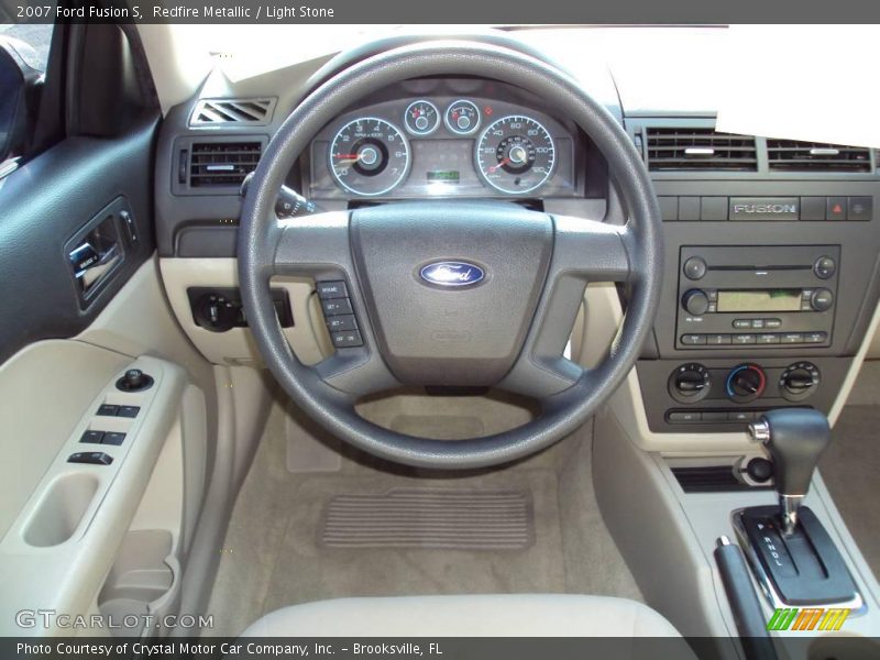 Redfire Metallic / Light Stone 2007 Ford Fusion S