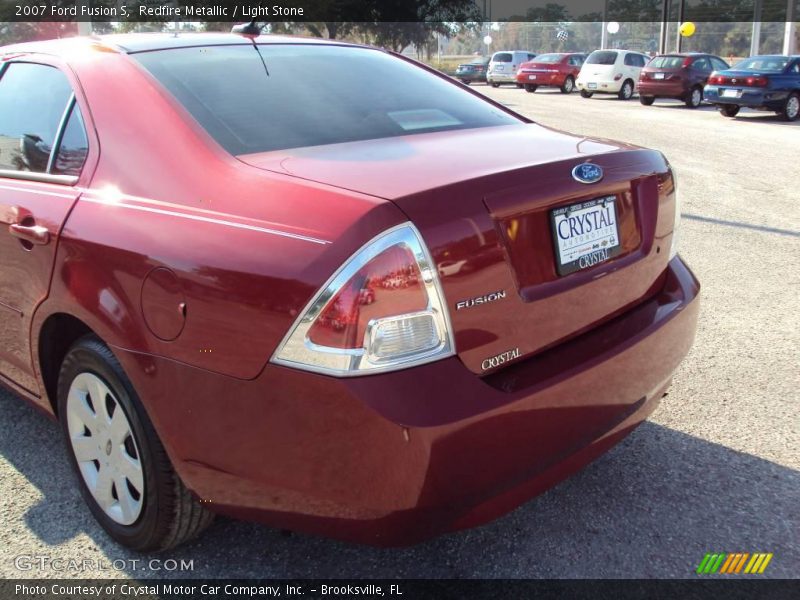 Redfire Metallic / Light Stone 2007 Ford Fusion S