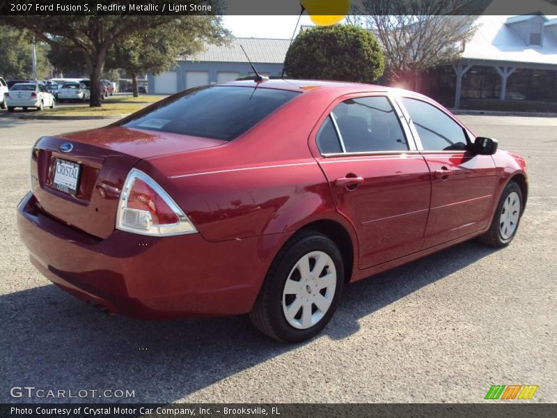 Redfire Metallic / Light Stone 2007 Ford Fusion S