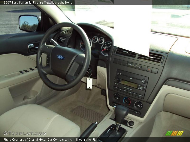 Redfire Metallic / Light Stone 2007 Ford Fusion S