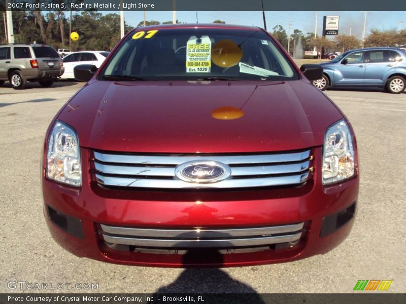 Redfire Metallic / Light Stone 2007 Ford Fusion S