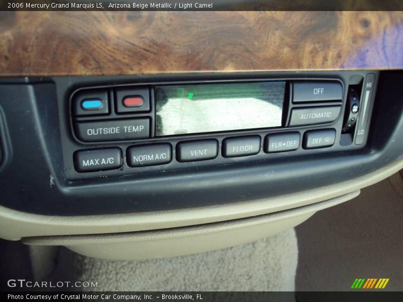 Arizona Beige Metallic / Light Camel 2006 Mercury Grand Marquis LS