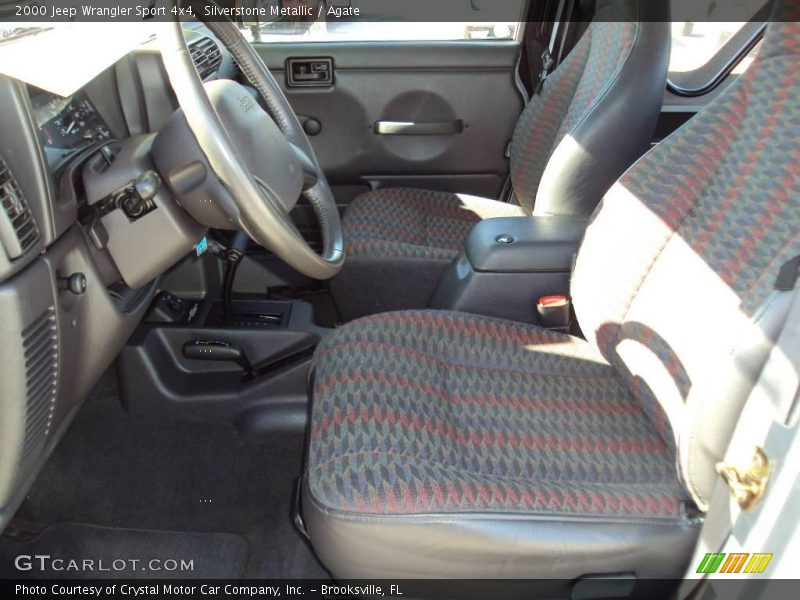 Silverstone Metallic / Agate 2000 Jeep Wrangler Sport 4x4