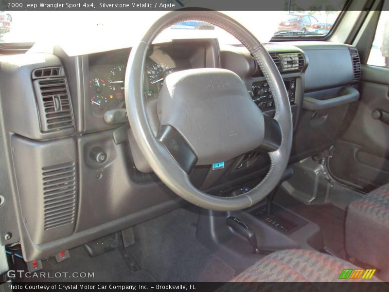 Silverstone Metallic / Agate 2000 Jeep Wrangler Sport 4x4