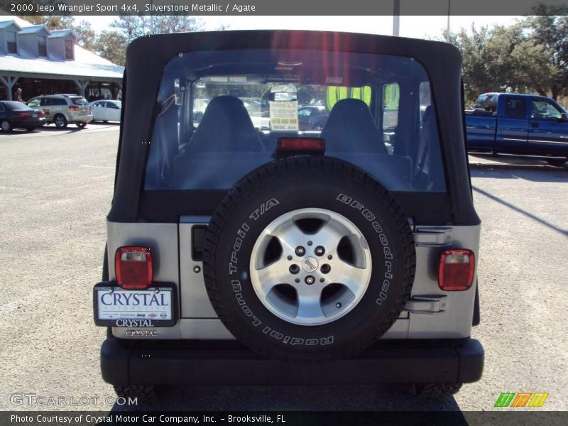 Silverstone Metallic / Agate 2000 Jeep Wrangler Sport 4x4