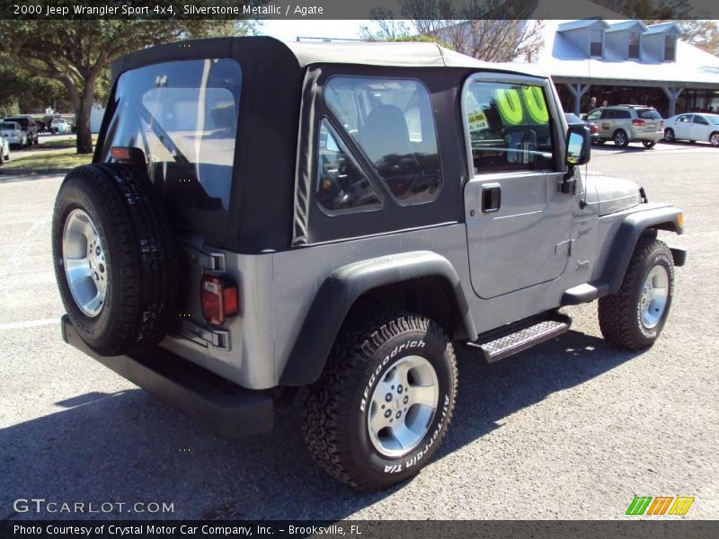 Silverstone Metallic / Agate 2000 Jeep Wrangler Sport 4x4