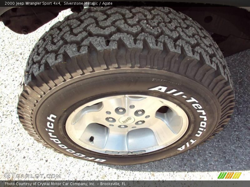 Silverstone Metallic / Agate 2000 Jeep Wrangler Sport 4x4