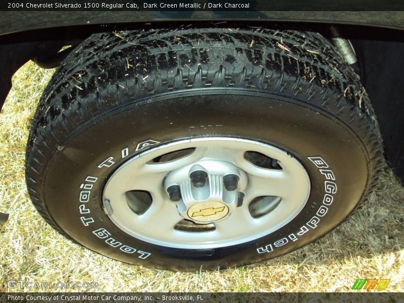 Dark Green Metallic / Dark Charcoal 2004 Chevrolet Silverado 1500 Regular Cab