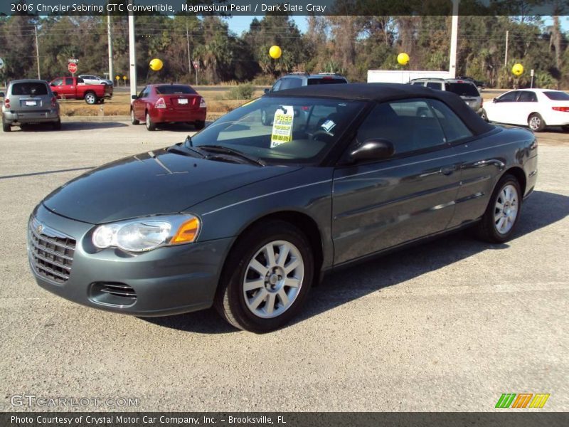 Magnesium Pearl / Dark Slate Gray 2006 Chrysler Sebring GTC Convertible