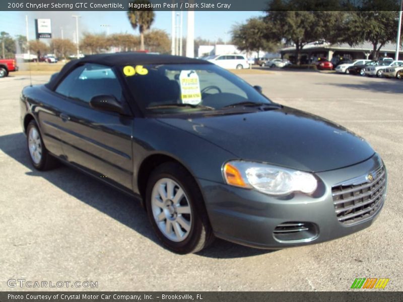 Magnesium Pearl / Dark Slate Gray 2006 Chrysler Sebring GTC Convertible