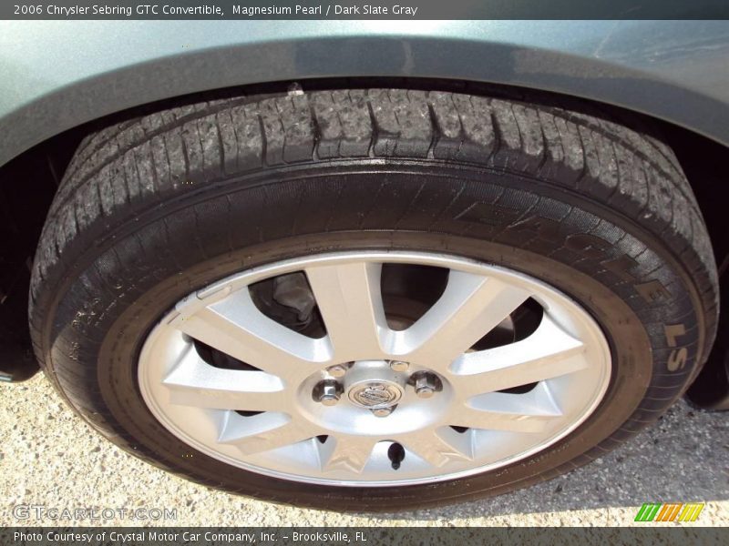 Magnesium Pearl / Dark Slate Gray 2006 Chrysler Sebring GTC Convertible