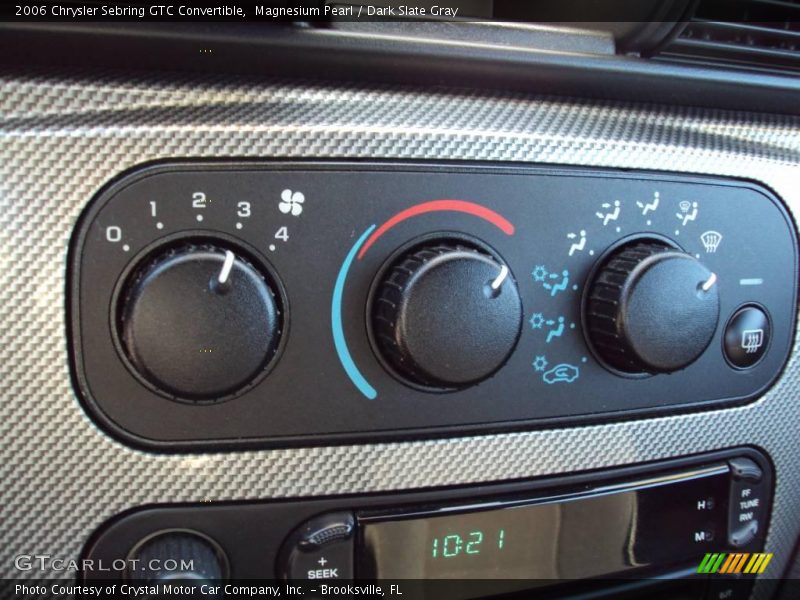 Magnesium Pearl / Dark Slate Gray 2006 Chrysler Sebring GTC Convertible