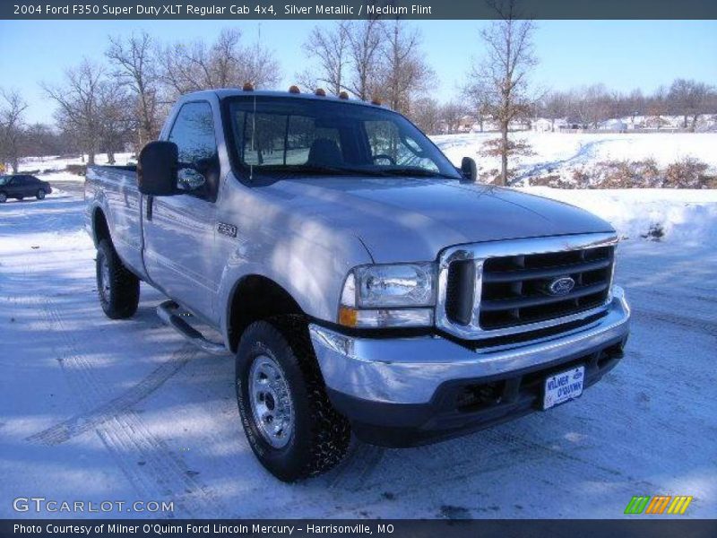 Silver Metallic / Medium Flint 2004 Ford F350 Super Duty XLT Regular Cab 4x4