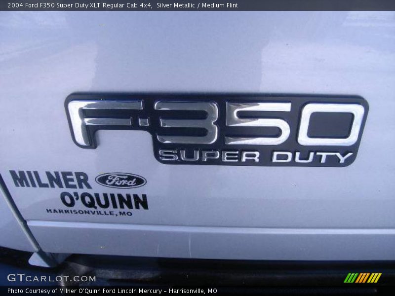 Silver Metallic / Medium Flint 2004 Ford F350 Super Duty XLT Regular Cab 4x4