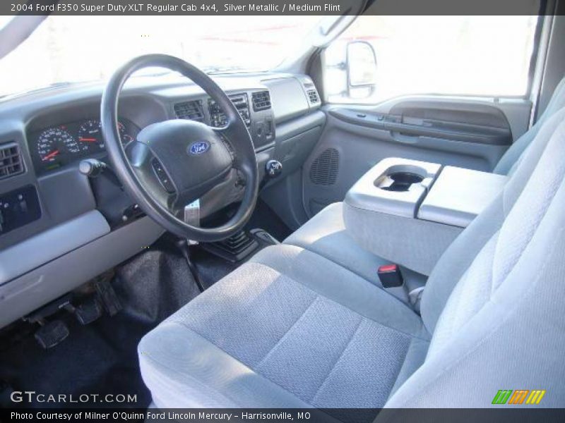 Silver Metallic / Medium Flint 2004 Ford F350 Super Duty XLT Regular Cab 4x4