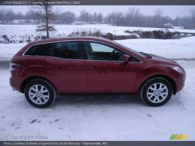 Copper Red Mica / Sand 2009 Mazda CX-7 Touring