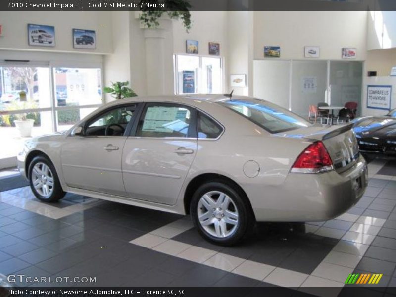 Gold Mist Metallic / Neutral 2010 Chevrolet Impala LT