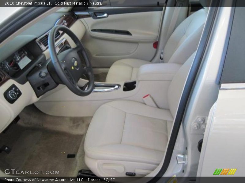Gold Mist Metallic / Neutral 2010 Chevrolet Impala LT