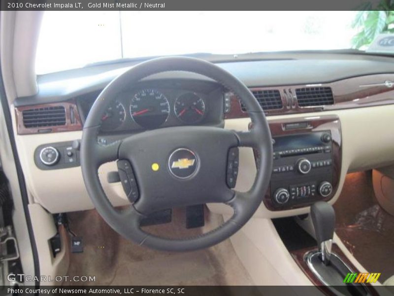 Gold Mist Metallic / Neutral 2010 Chevrolet Impala LT