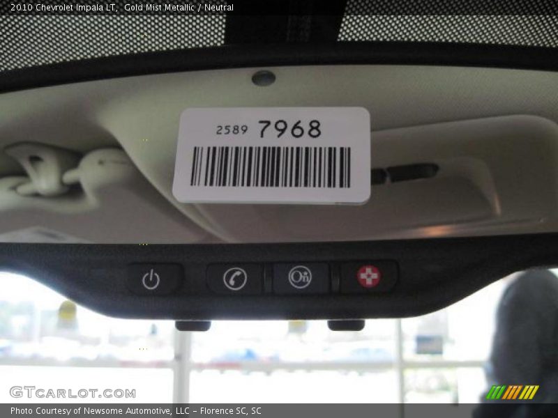 Gold Mist Metallic / Neutral 2010 Chevrolet Impala LT