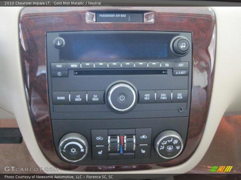 Gold Mist Metallic / Neutral 2010 Chevrolet Impala LT