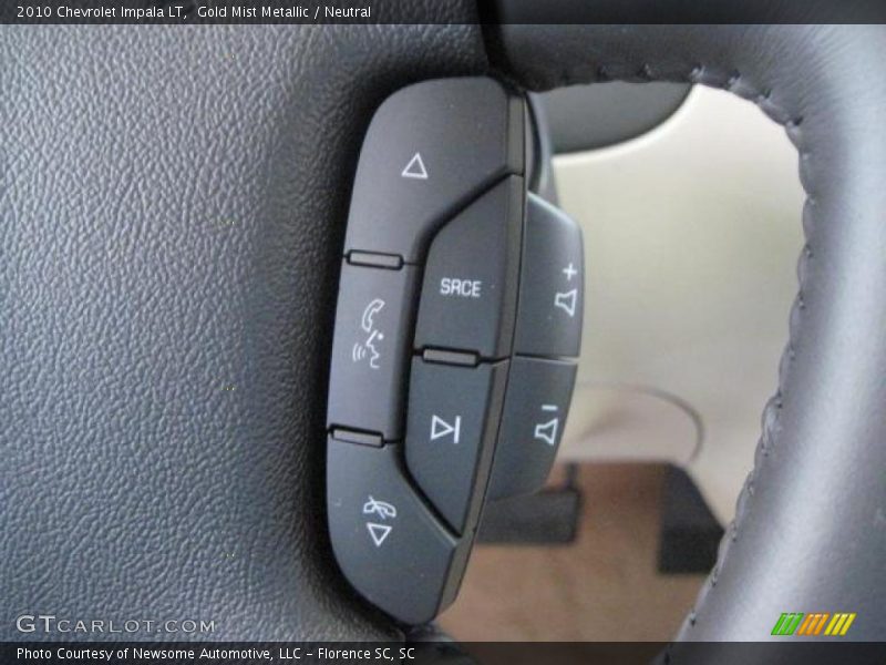 Gold Mist Metallic / Neutral 2010 Chevrolet Impala LT