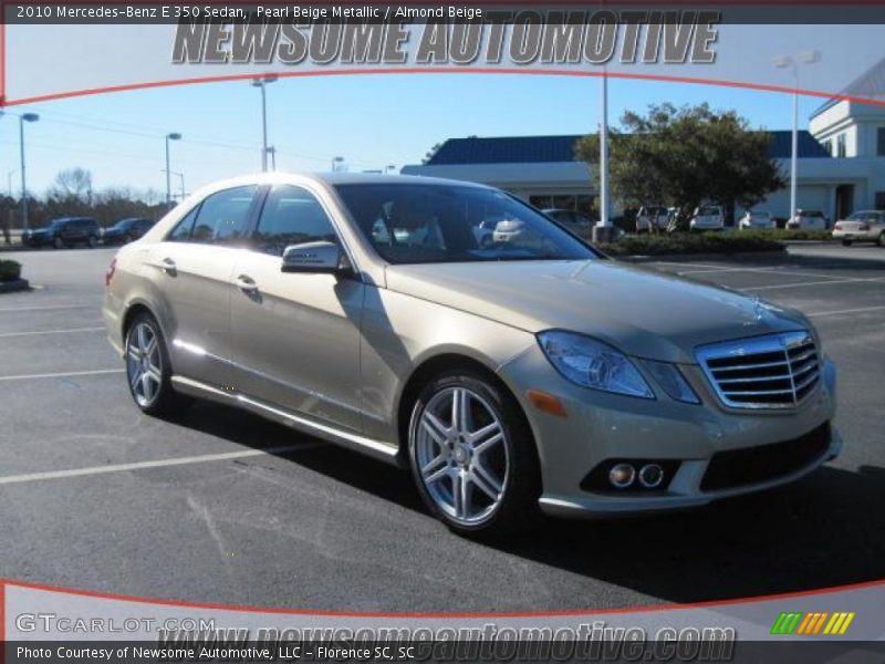 Pearl Beige Metallic / Almond Beige 2010 Mercedes-Benz E 350 Sedan