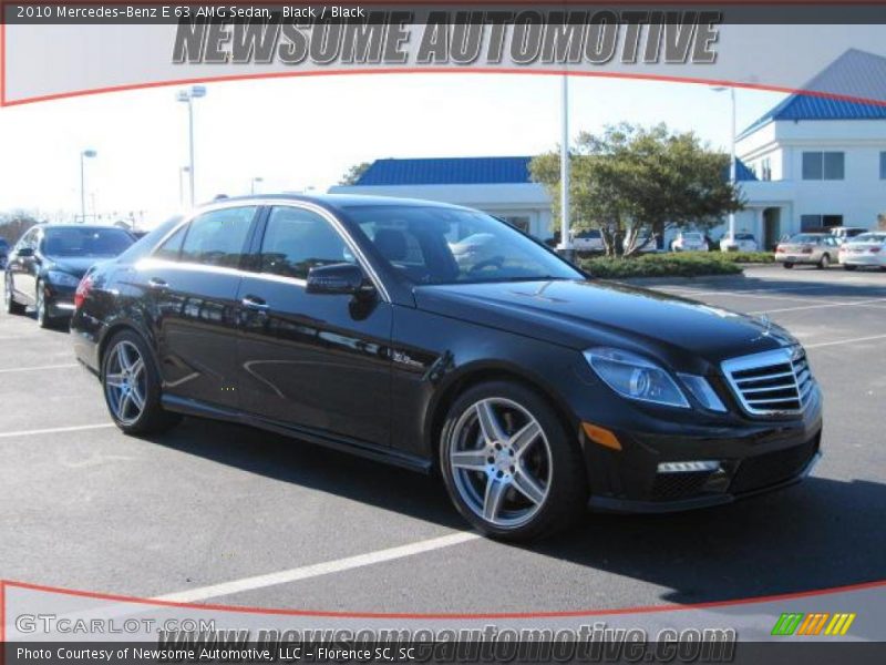 Black / Black 2010 Mercedes-Benz E 63 AMG Sedan