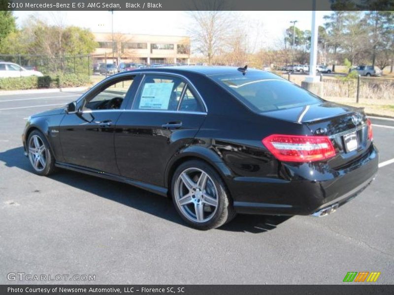 Black / Black 2010 Mercedes-Benz E 63 AMG Sedan