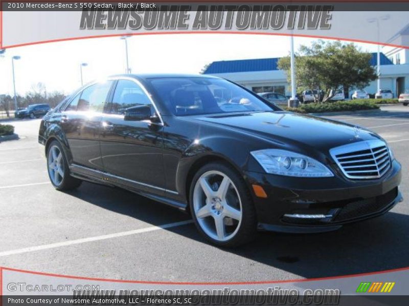 Black / Black 2010 Mercedes-Benz S 550 Sedan