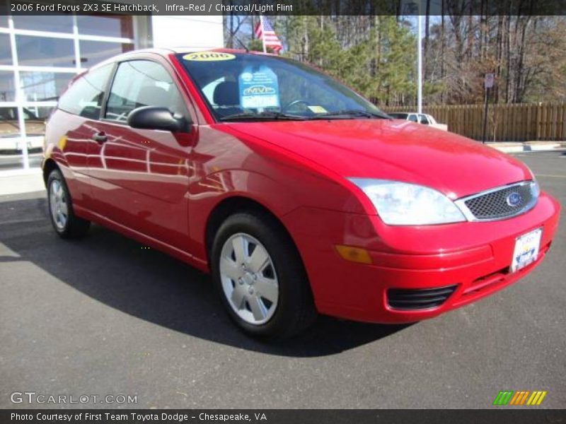 Infra-Red / Charcoal/Light Flint 2006 Ford Focus ZX3 SE Hatchback