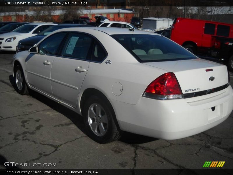 White / Neutral Beige 2006 Chevrolet Impala LT