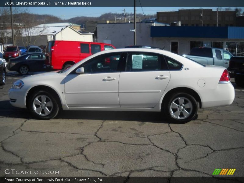 White / Neutral Beige 2006 Chevrolet Impala LT