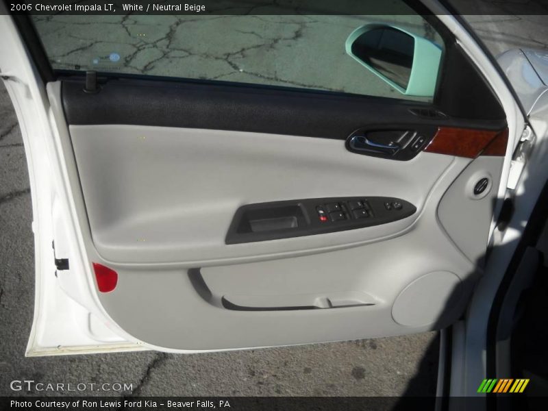 White / Neutral Beige 2006 Chevrolet Impala LT