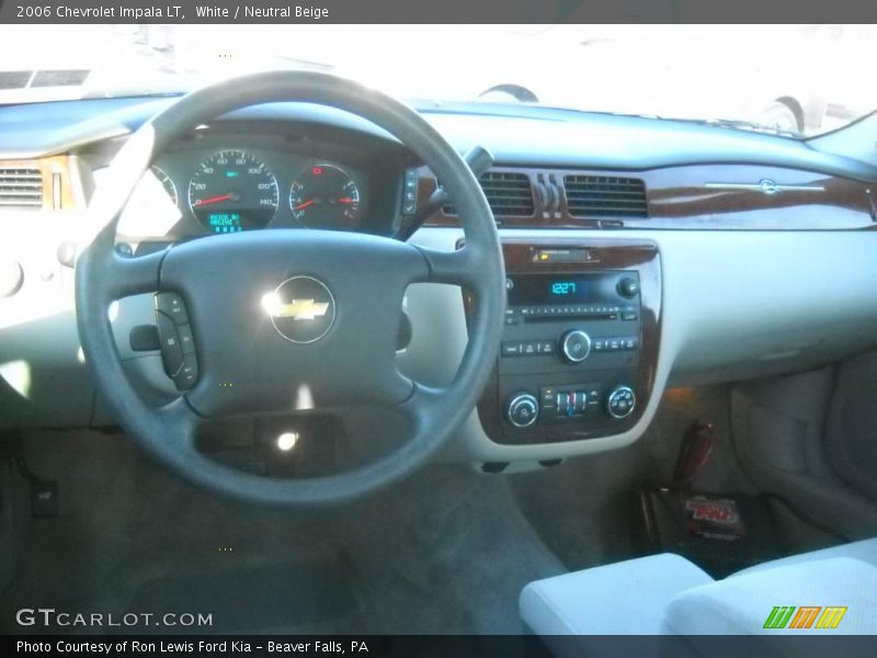 White / Neutral Beige 2006 Chevrolet Impala LT