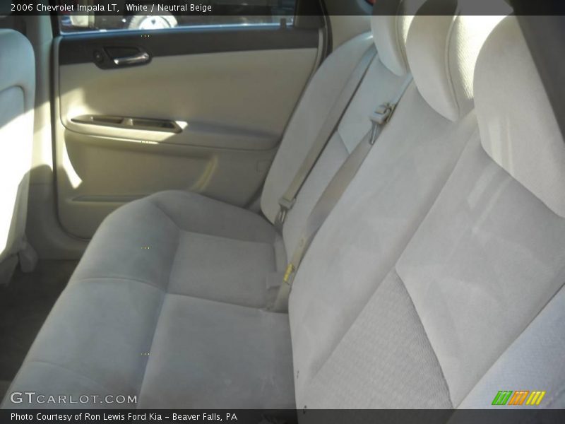 White / Neutral Beige 2006 Chevrolet Impala LT