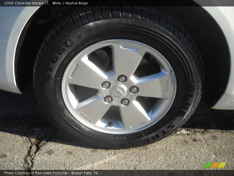 White / Neutral Beige 2006 Chevrolet Impala LT
